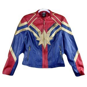 Her Universe Captain Marvel Comics  Jacket Exclusive  Hot Topic Cosplay Size M